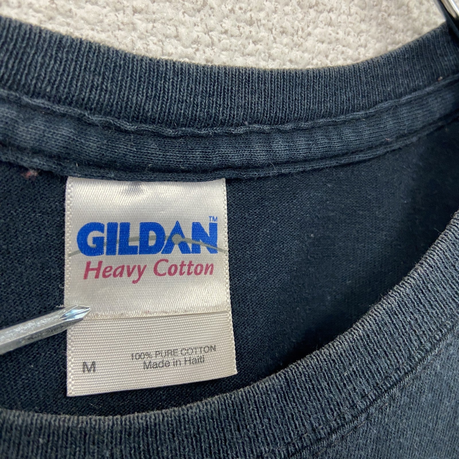 GILDAN　ギルダン　半袖プリントTシャツ　中國功夫　カンフー　漢字プリント　黒　ブラック　Mサイズ