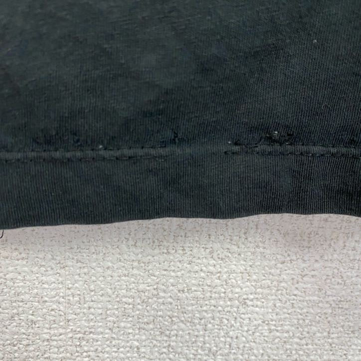 古着 used　NIKE　ナイキ　半袖英語刺繍Ｔシャツ　SWOOSH　クルーネック　黒　ブラック　カジュアルデザイン　Sサイズ