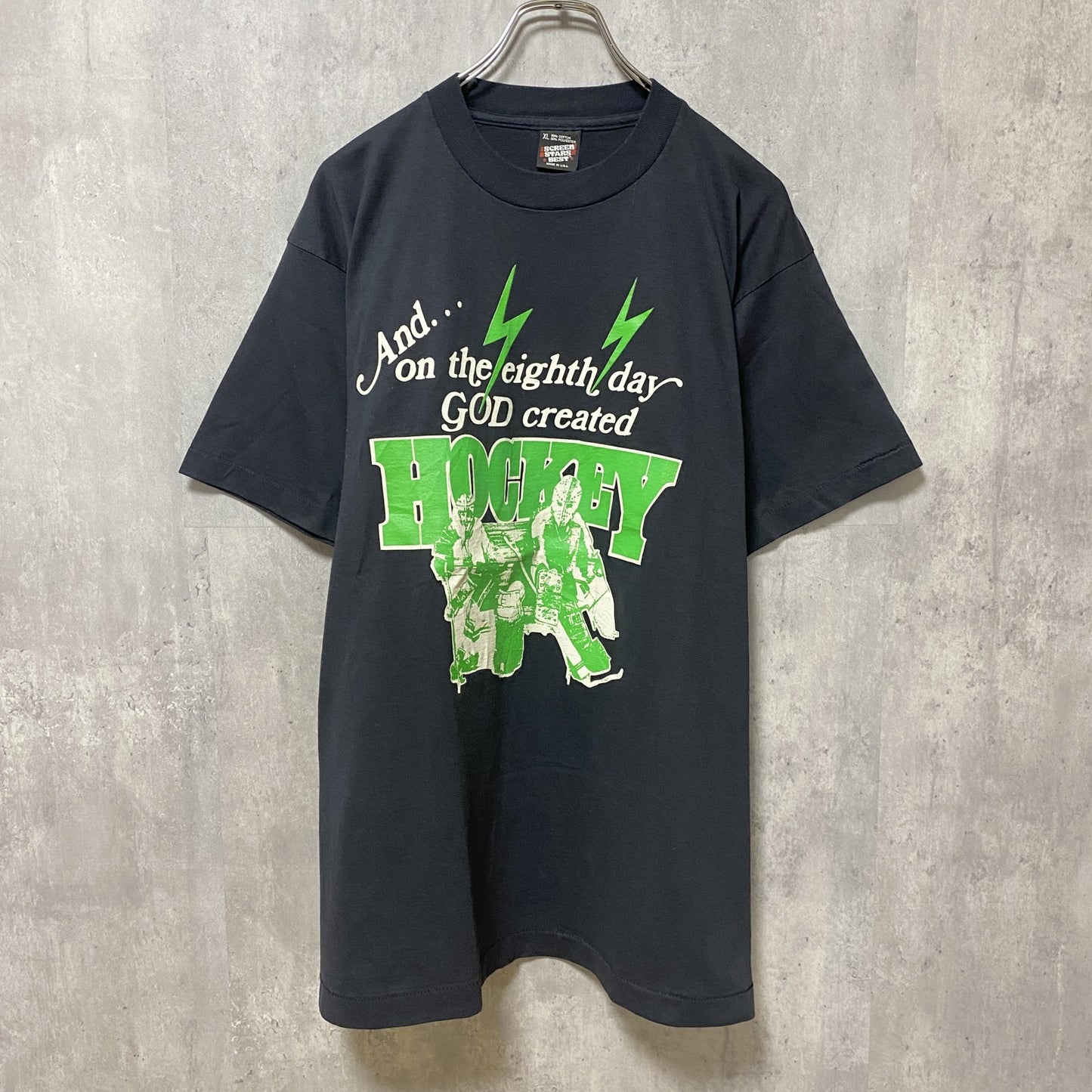 古着 used 90s USA製　SCREEN STARS BEST　半袖プリントTシャツ　シングルステッチ　ヴィンテージ　黒
