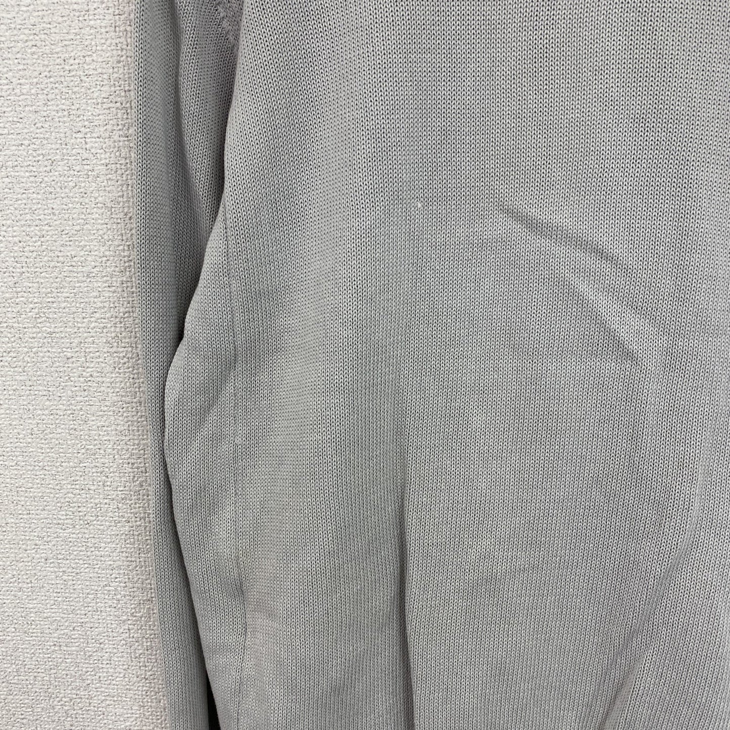 23区HOMME　ニジュウサンクオム　オンワード樫山　ジップアップコットンカーディガン　灰色　グレー　46サイズ