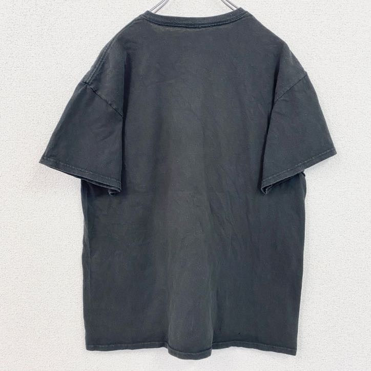 古着 used　犬夜叉　半袖アニメプリントTシャツ　キャラクターデザイン　コットン100％　黒　ブラック　Mサイズ