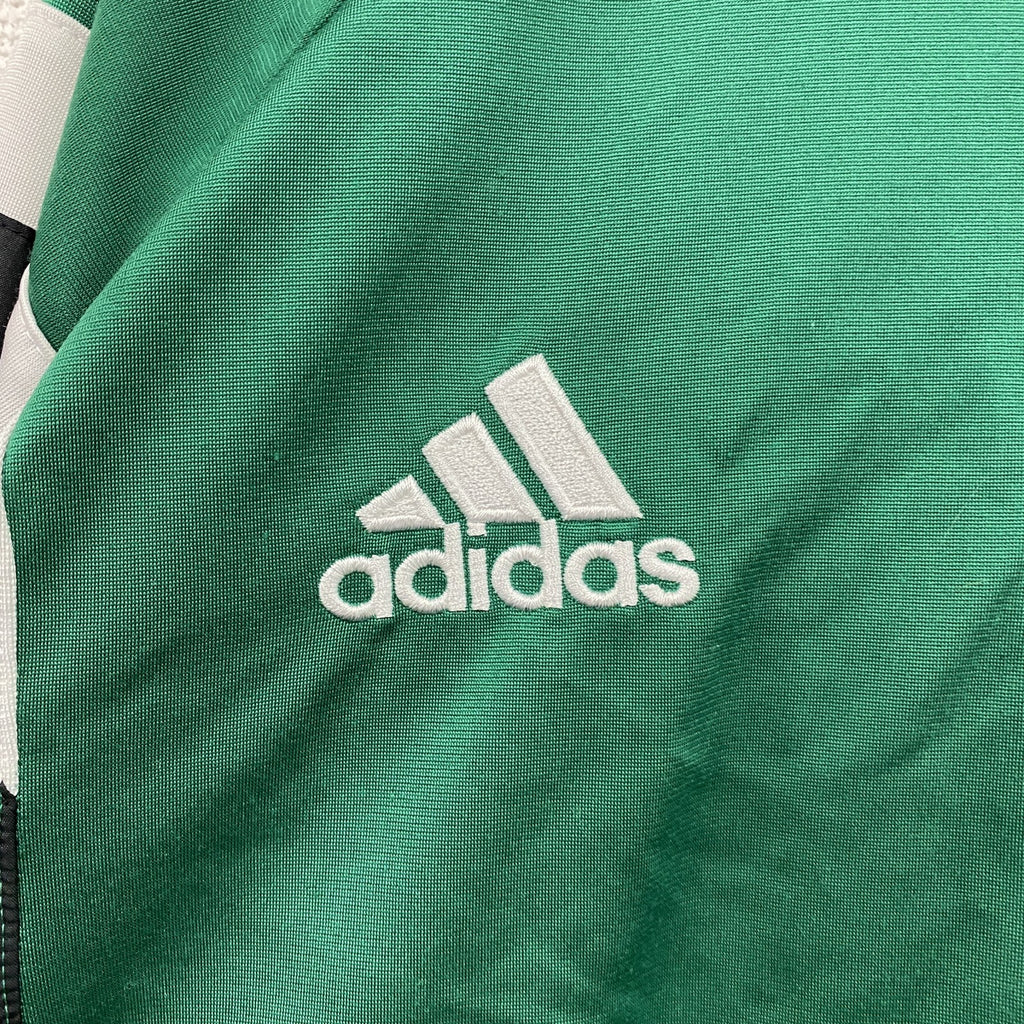 adidas　アディダス　トラックジャケット/ジャージ　デカロゴ　パフォーマンスロゴ　緑　グリーン　Lサイズ