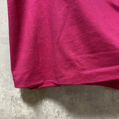 古着 used 90s USA製　ヴィンテージ　半袖プリントTシャツ　シングルステッチ　ピンク　レトロデザイン　Lサイズ
