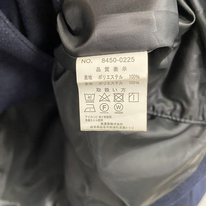 renoma HOMME　レノマオム　フーデッドコート　比翼仕立て　紺　ネイビー　Lサイズ