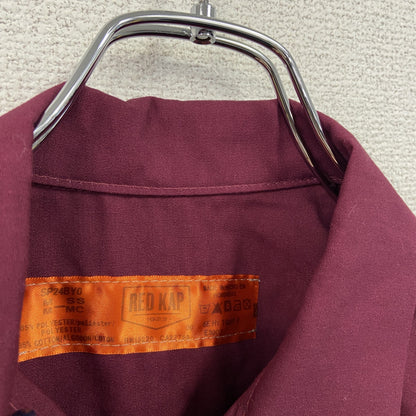 RED KAP　レッドキャップ　半袖シャツ　ワッペン刺繡　赤　レッド　Mサイズ