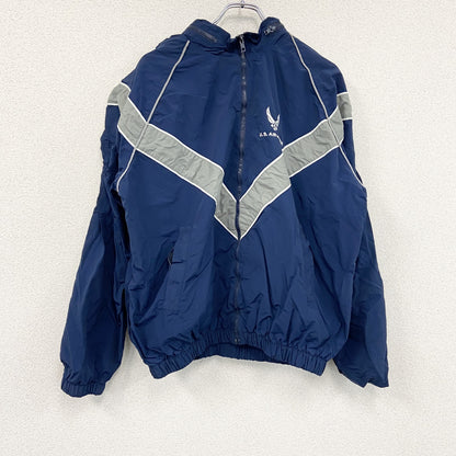 00s　米軍　U.S.AIR FORCE　トレーニングジャケット　ナイロンジャケット　ヴィンテージ　青　ブルー　Lサイズ