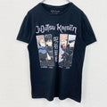 古着 used　呪術廻線　半袖アニメプリントTシャツ　キャラクターデザイン　クルーネック　黒　ブラック　Sサイズ