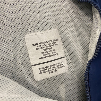 00s　米軍　U.S.AIR FORCE　トレーニングジャケット　ナイロンジャケット　ヴィンテージ　青　ブルー　Lサイズ