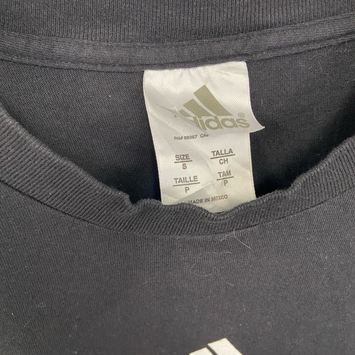 古着 used　00s　Adidas　アディダス　半袖プリントTシャツ　バンクーバー　ハーフマラソン　黒　ブラック　Sサイズ