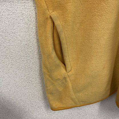 90s　OLD UNIQLO　オールドユニクロ　シンチラスナップTタイプ　ハーフジップフリースジャケット/ボアジャケット　イエロー　Lサイズ