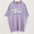GILDAN　ギルダン　半袖プリントTシャツ　両面プリント　企業ロゴ　クルーネック　パステカラー　紫　パープル　XLサイズ