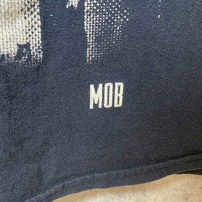 古着 used　MOB INK　半袖プリントTシャツ　アメリカ　国旗　黒　ブラック　レトロデサイン　ビッグシルエット　XLサイズ