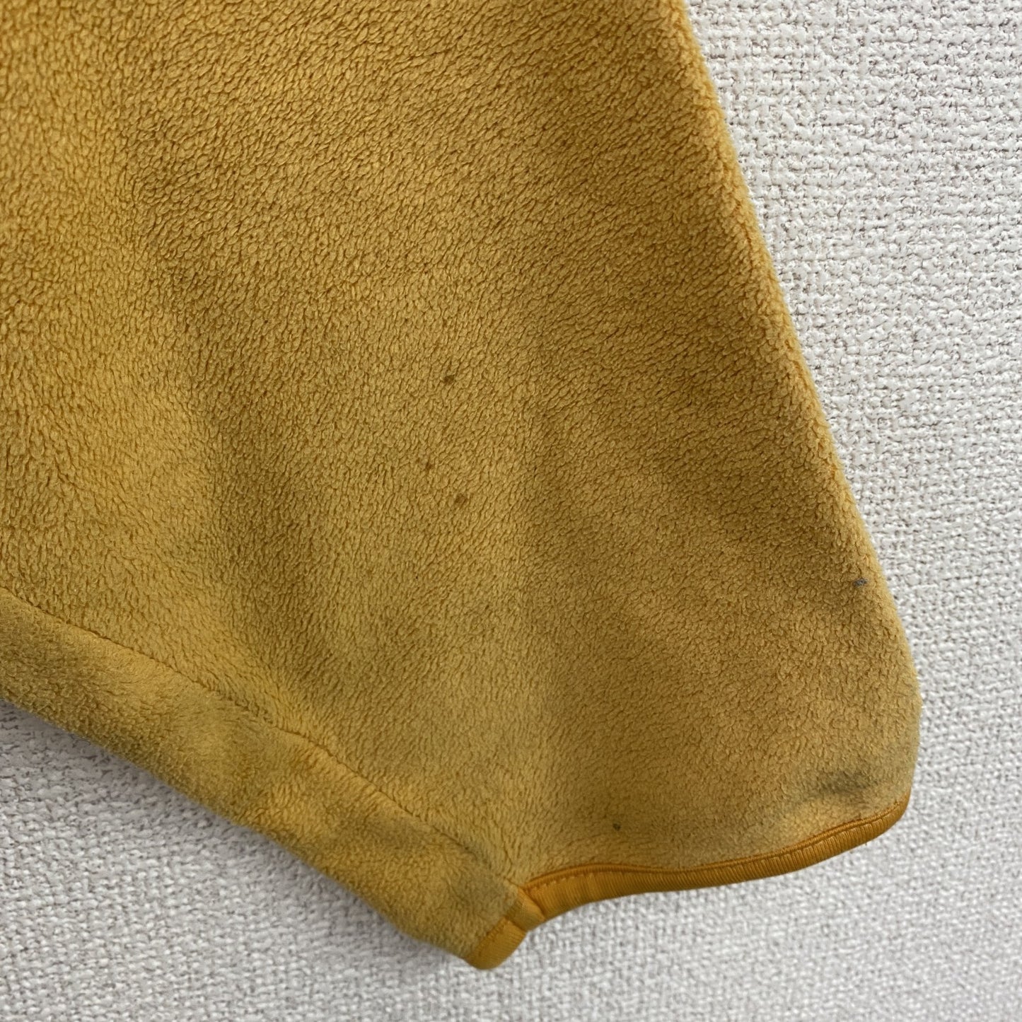 90s　OLD UNIQLO　オールドユニクロ　シンチラスナップTタイプ　ハーフジップフリースジャケット/ボアジャケット　イエロー　Lサイズ