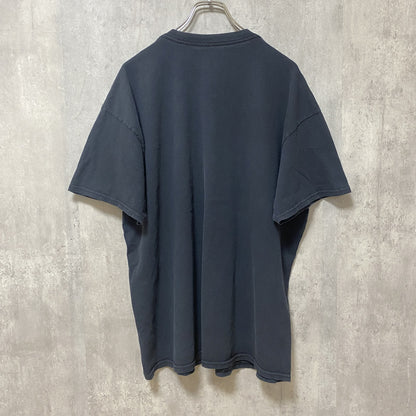 古着 used　MOB INK　半袖プリントTシャツ　アメリカ　国旗　黒　ブラック　レトロデサイン　ビッグシルエット　XLサイズ