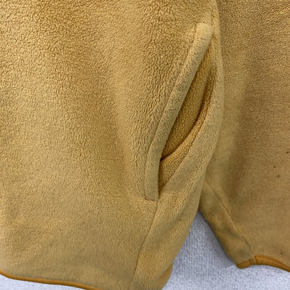 90s　OLD UNIQLO　オールドユニクロ　シンチラスナップTタイプ　ハーフジップフリースジャケット/ボアジャケット　イエロー　Lサイズ
