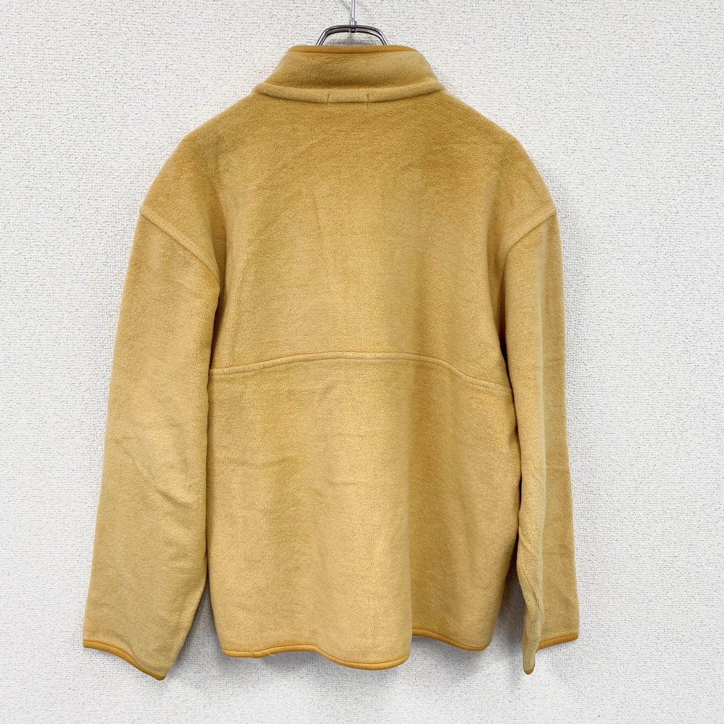 90s　OLD UNIQLO　オールドユニクロ　シンチラスナップTタイプ　ハーフジップフリースジャケット/ボアジャケット　イエロー　Lサイズ