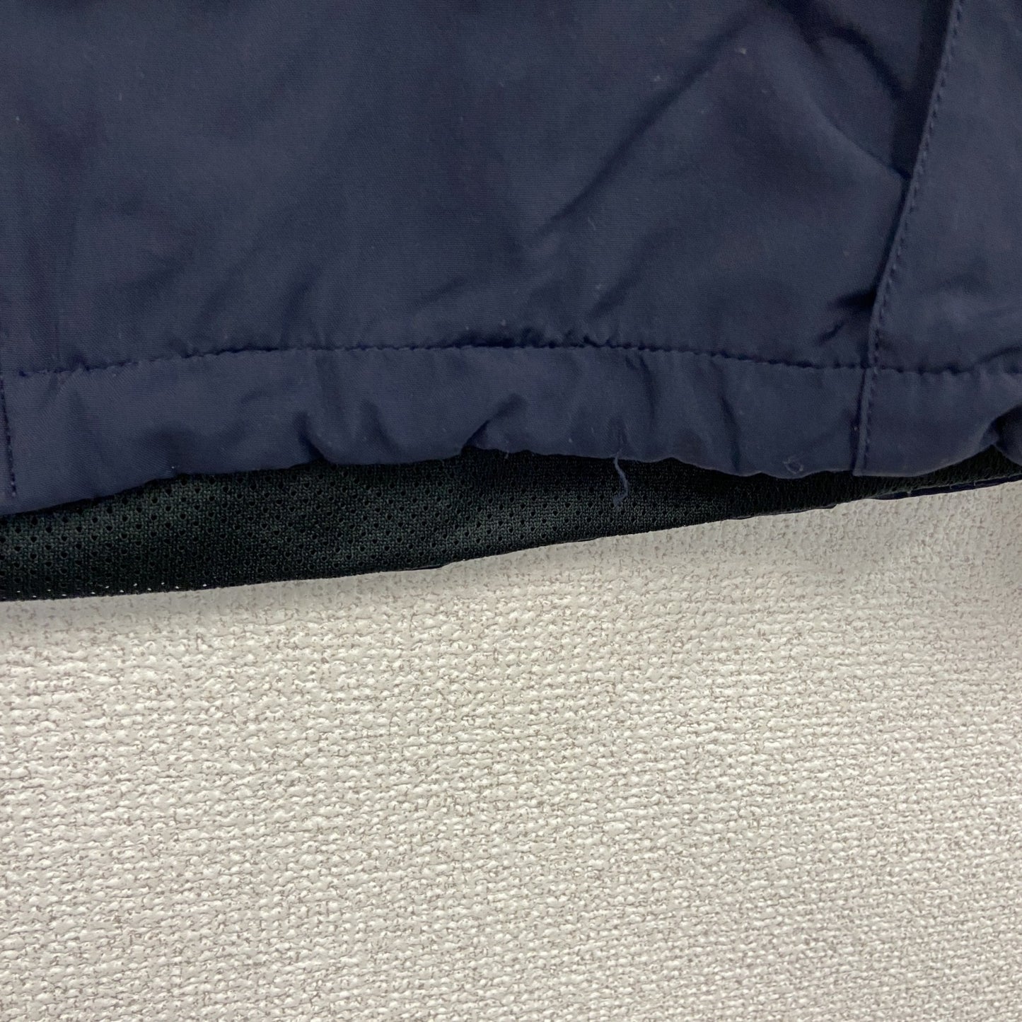 U.S.NAVY　RUNNING JACKET　ナイロンジャケット　ミリタリー　米軍　デカロゴ　紺　ネイビー　Sサイズ