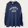 古着 used　NFL　半袖プリントTシャツ　ニューイングランドペイトリオッツ　フットボール　紺　ネイビー　2XLサイズ