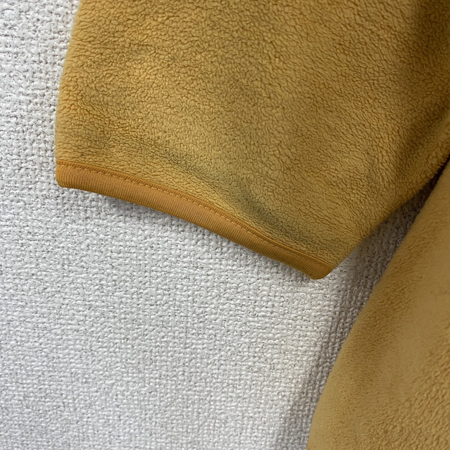 90s　OLD UNIQLO　オールドユニクロ　シンチラスナップTタイプ　ハーフジップフリースジャケット/ボアジャケット　イエロー　Lサイズ