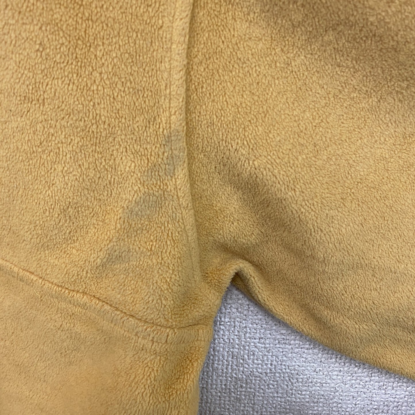 90s　OLD UNIQLO　オールドユニクロ　シンチラスナップTタイプ　ハーフジップフリースジャケット/ボアジャケット　イエロー　Lサイズ