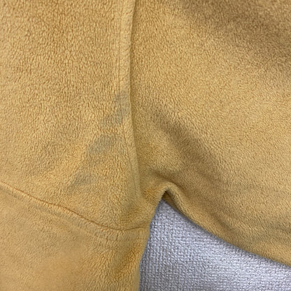 90s　OLD UNIQLO　オールドユニクロ　シンチラスナップTタイプ　ハーフジップフリースジャケット/ボアジャケット　イエロー　Lサイズ