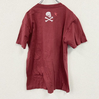 Print star　PIRATES of the CARIBBEAN　半袖ムービープリントTシャツ　赤　レッド　Mサイズ