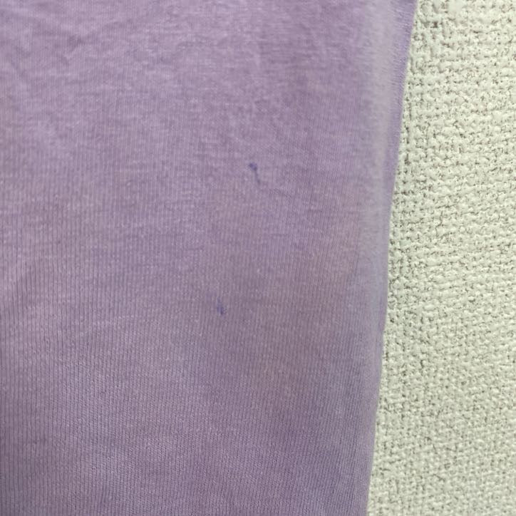 GILDAN　ギルダン　半袖プリントTシャツ　両面プリント　企業ロゴ　クルーネック　パステカラー　紫　パープル　XLサイズ