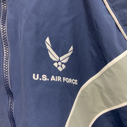 U.S.AIR FORCE　PTU　トレーニングジャケット　ナイロンジャケット　米軍　青　ブルー　Mサイズ
