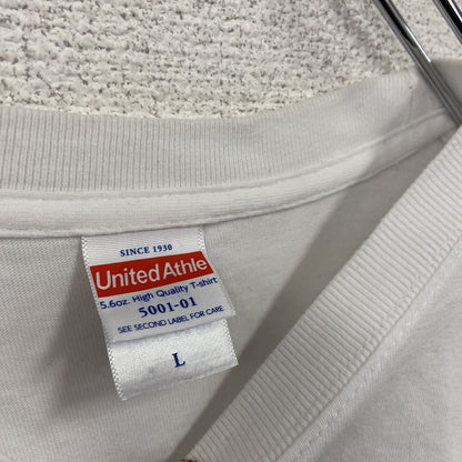 United Athle　ユナイテッドアスレ　半袖バンドプリントTシャツ/バンT　Sum41　白　ホワイト　Lサイズ