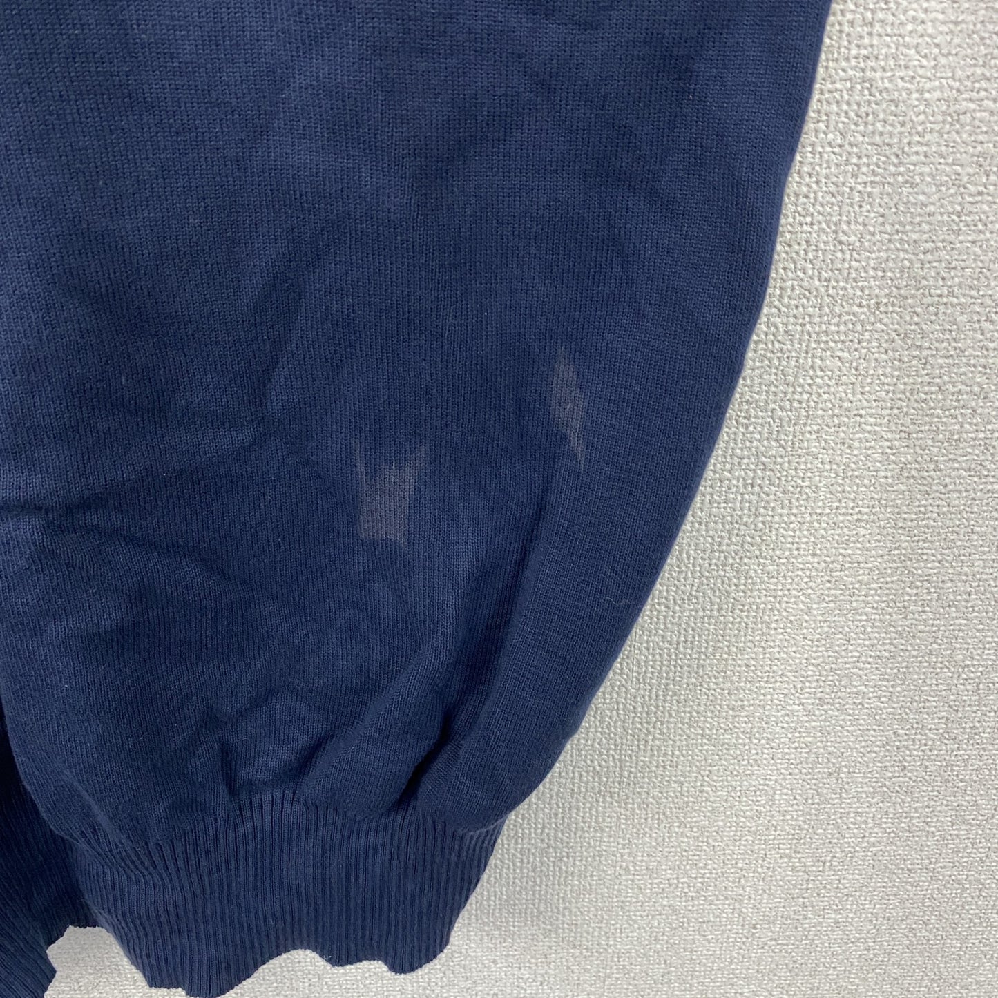 90s　NIKE　ナイキ　コットンニットベスト　スウッシュ　ヴィンテージ　紺　ネイビー　XLサイズ