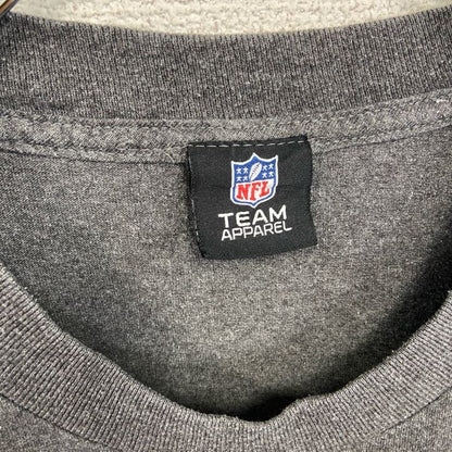 古着 used　NFL　半袖プリントTシャツ　グリーンベイパッカーズ　フットボール　灰色　ダークグレー　Lサイズ