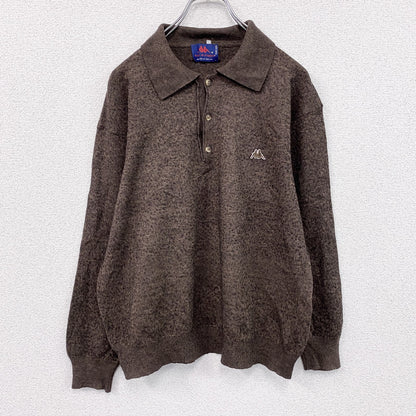 90s～　Robe di Kappa　カッパ　ニットポロセーター　ヴィンテージ　茶色　ブラウン　