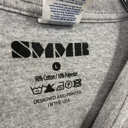 JERZEES　ジャージーズ　SMMR　半袖プリントTシャツ　灰色　グレー　Lサイズ