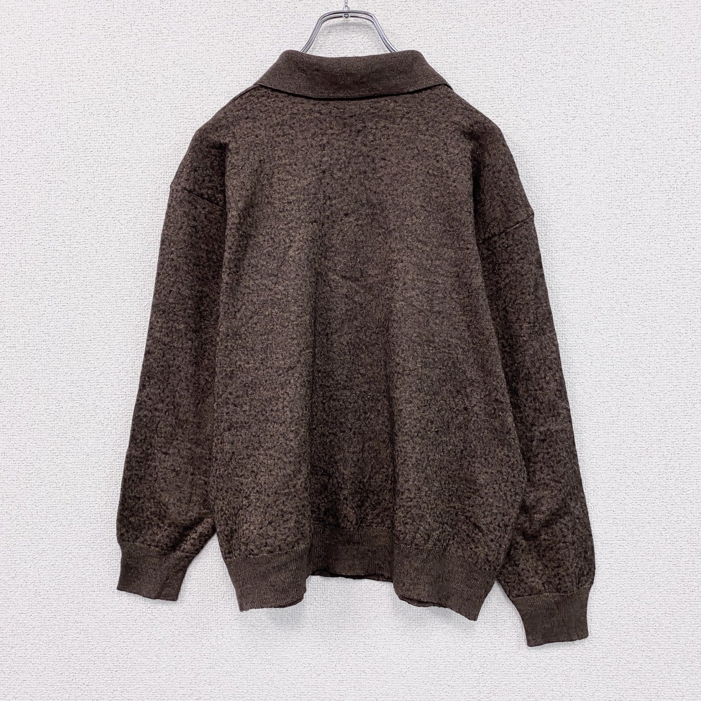 90s～　Robe di Kappa　カッパ　ニットポロセーター　ヴィンテージ　茶色　ブラウン　