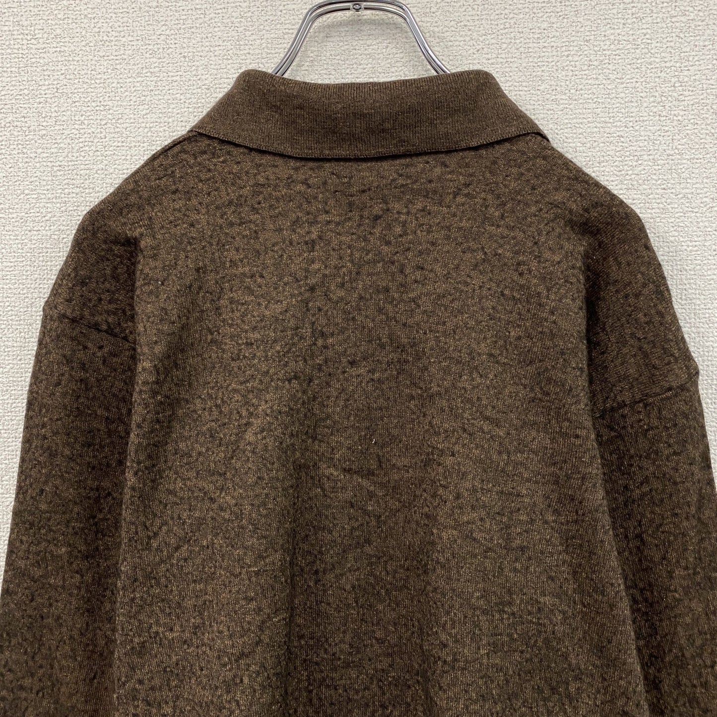 90s～　Robe di Kappa　カッパ　ニットポロセーター　ヴィンテージ　茶色　ブラウン　