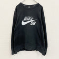 NIKE　ナイキ　スウェット/トレーナー　ラグランスリーブ　スウッシュ　黒　ブラック　Lサイズ