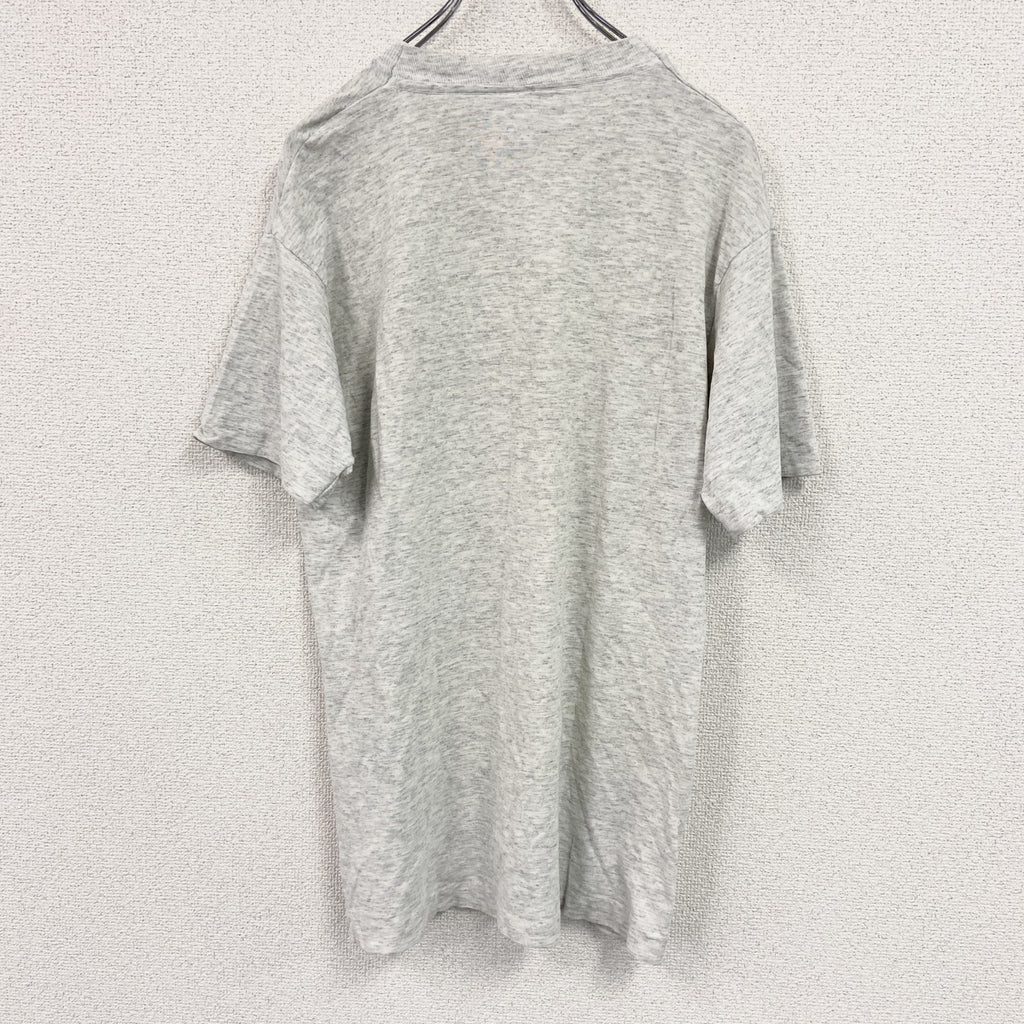 FRUIT OF THE LOOM　フルーツオブザルーム　半袖プリントTシャツ　霜降りグレー　Mサイズ