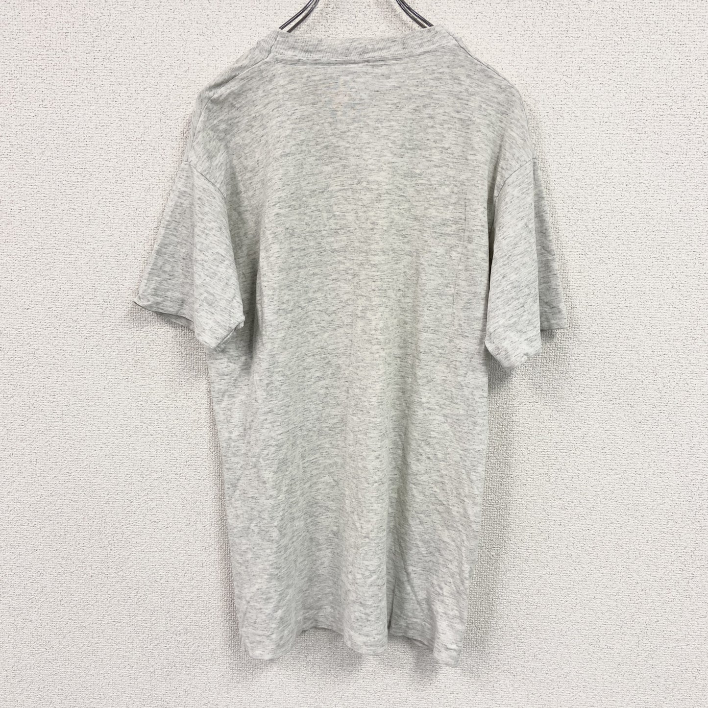 FRUIT OF THE LOOM　フルーツオブザルーム　半袖プリントTシャツ　霜降りグレー　Mサイズ