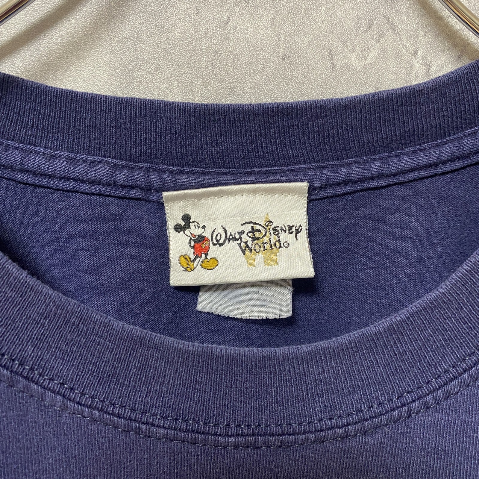 古着 used　Disney　ディズニー　半袖プリントTシャツ　オフィシャル　紺　ネイビー　ビッグシルエット　オーバーサイズ