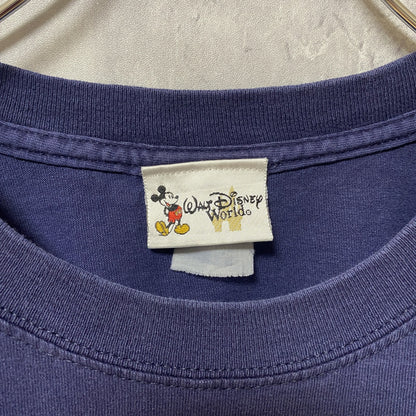 古着 used　Disney　ディズニー　半袖プリントTシャツ　オフィシャル　紺　ネイビー　ビッグシルエット　オーバーサイズ