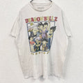 古着 used　ドラゴンボールZ　孫悟空　ベジータ　半袖アニメプリントTシャツ　キャラクター集合デザイン　白　ホワイト　Lサイズ