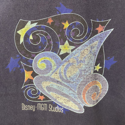 古着 used　Disney　ディズニー　半袖プリントTシャツ　オフィシャル　紺　ネイビー　ビッグシルエット　オーバーサイズ