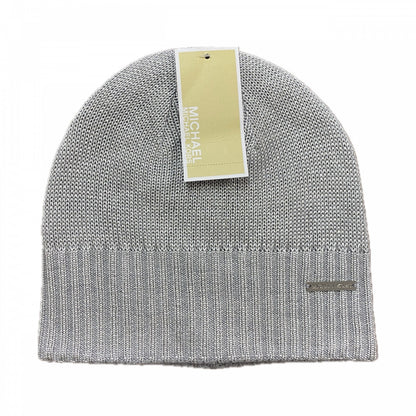 MICHAEL KORS　マイケルコース　ビーニー　ニットキャップ　シルバー　O/Sサイズ