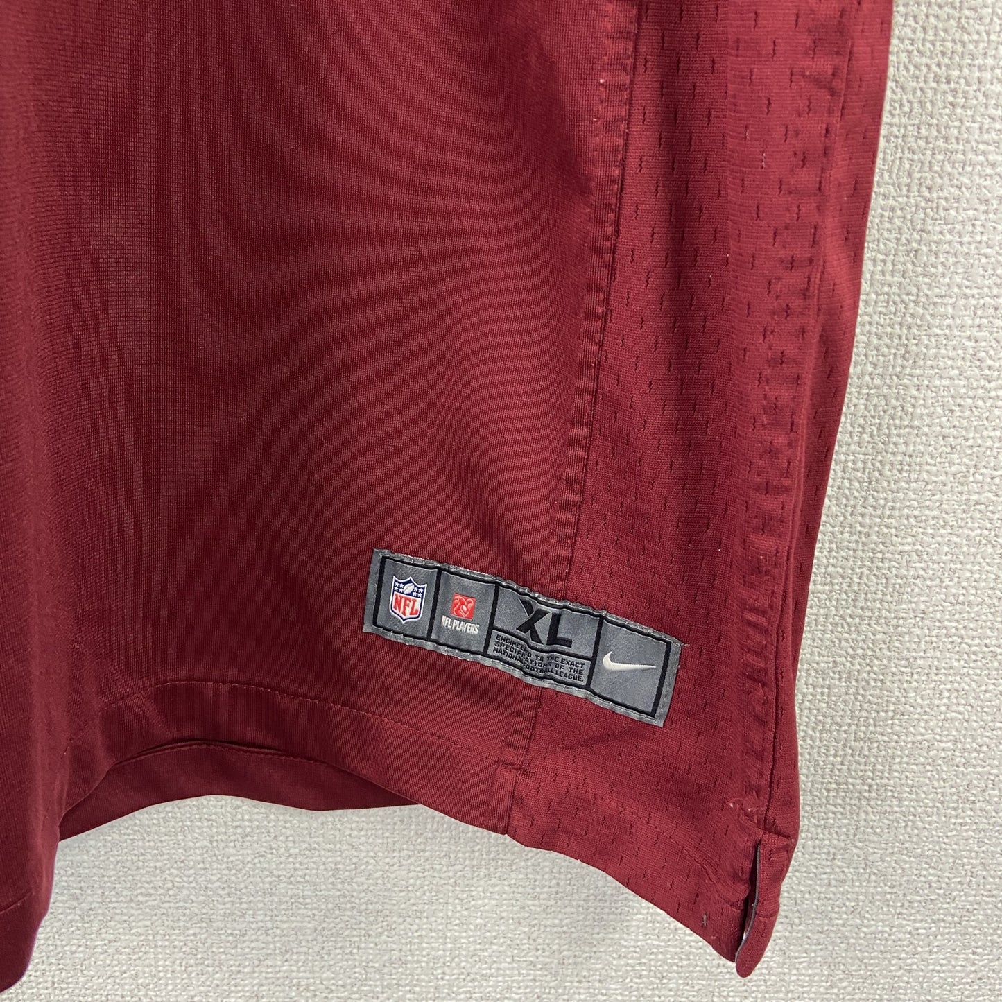 NIKE　ナイキ　ゲームシャツ/ユニフォーム　NFL　アメフト　赤　レッド　XLサイズ