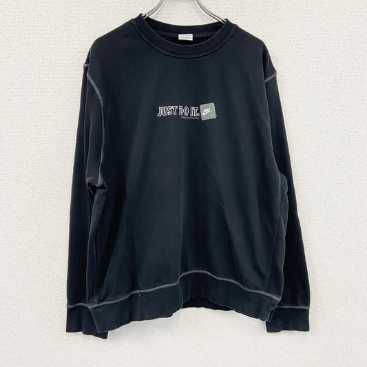 NIKE　ナイキ　JUST DO IT　スウェット/トレーナー　スウッシュ　黒　ブラック　XLサイズ