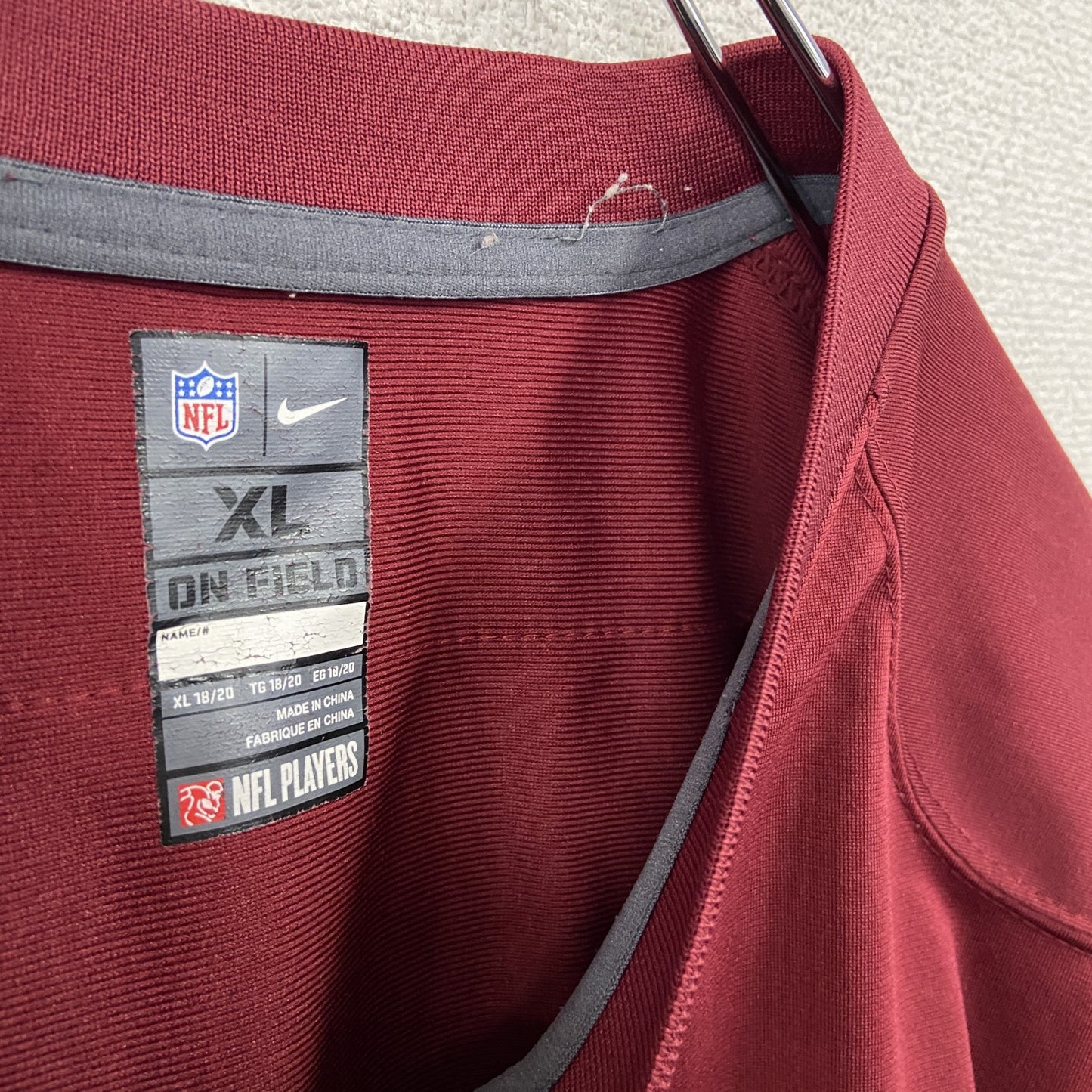 NIKE　ナイキ　ゲームシャツ/ユニフォーム　NFL　アメフト　赤　レッド　XLサイズ