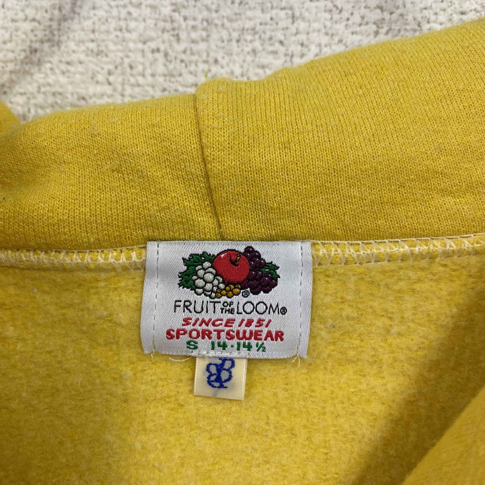 BEAMS BOY×FRUIT OF THE LOOM　ビームスボーイ　スウェットパーカー/フーディー　イエロー　Sサイズ