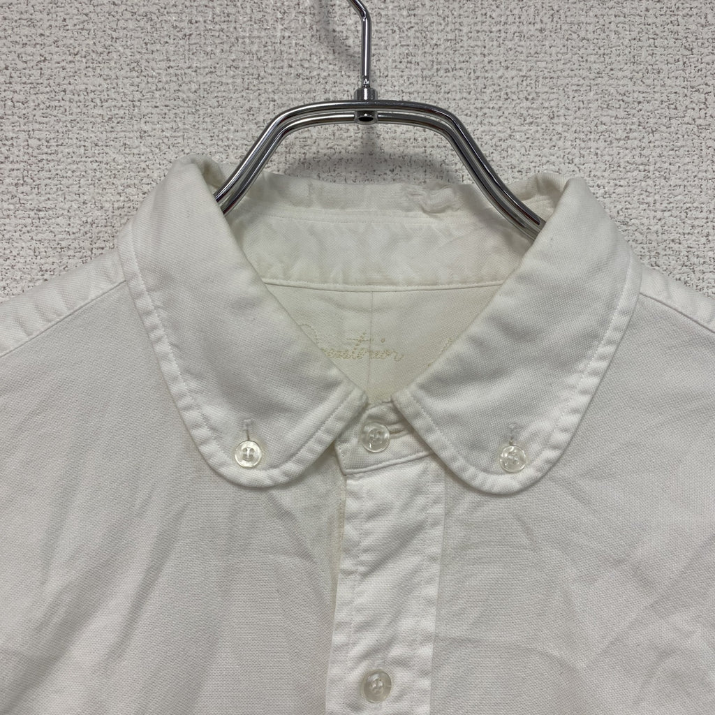 DRESSTERIOR　ドレステリア　長袖ボタンダウンシャツ　白　ホワイト　Lサイズ
