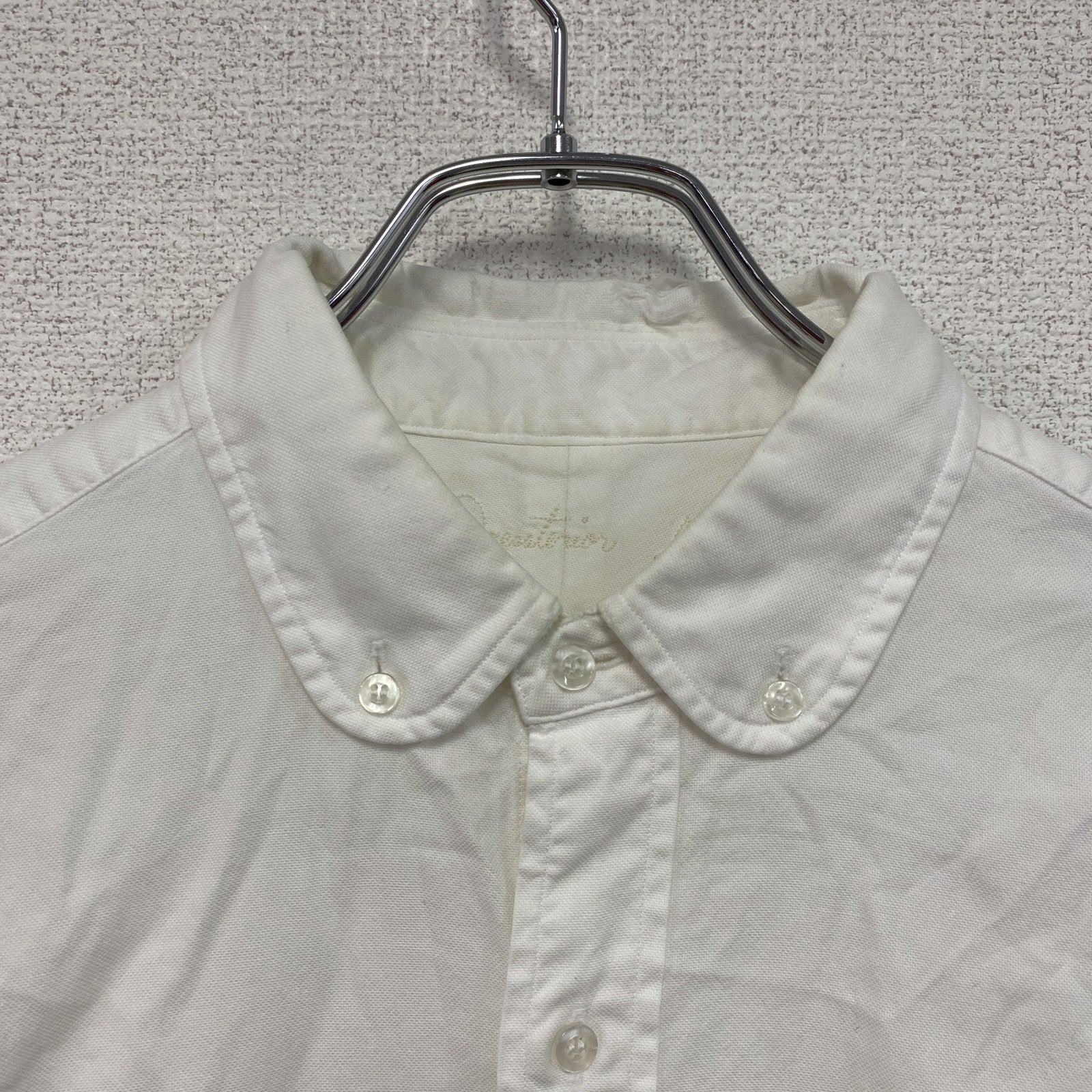 DRESSTERIOR　ドレステリア　長袖ボタンダウンシャツ　白　ホワイト　Lサイズ