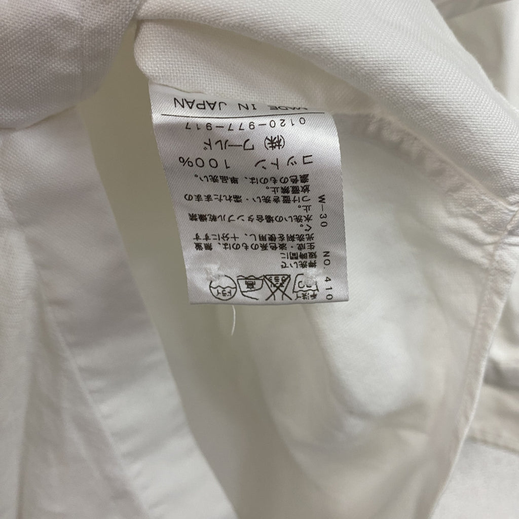 DRESSTERIOR　ドレステリア　長袖ボタンダウンシャツ　白　ホワイト　Lサイズ